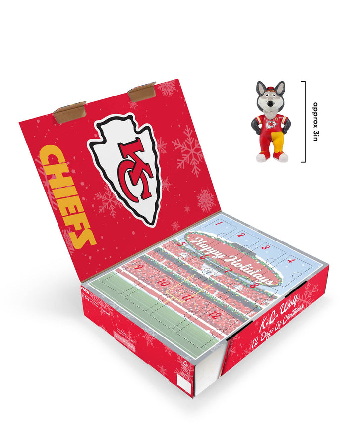 Kansas City Chiefs Mascot Bobblehead Advent Calendar FOCO - FOCO.com