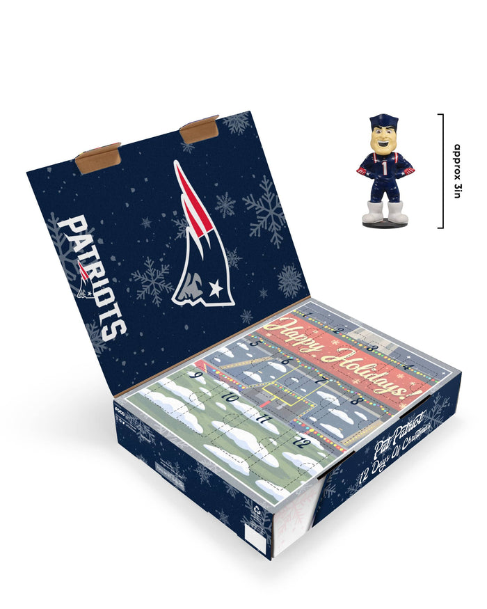 New England Patriots Mascot Bobblehead Advent Calendar FOCO - FOCO.com