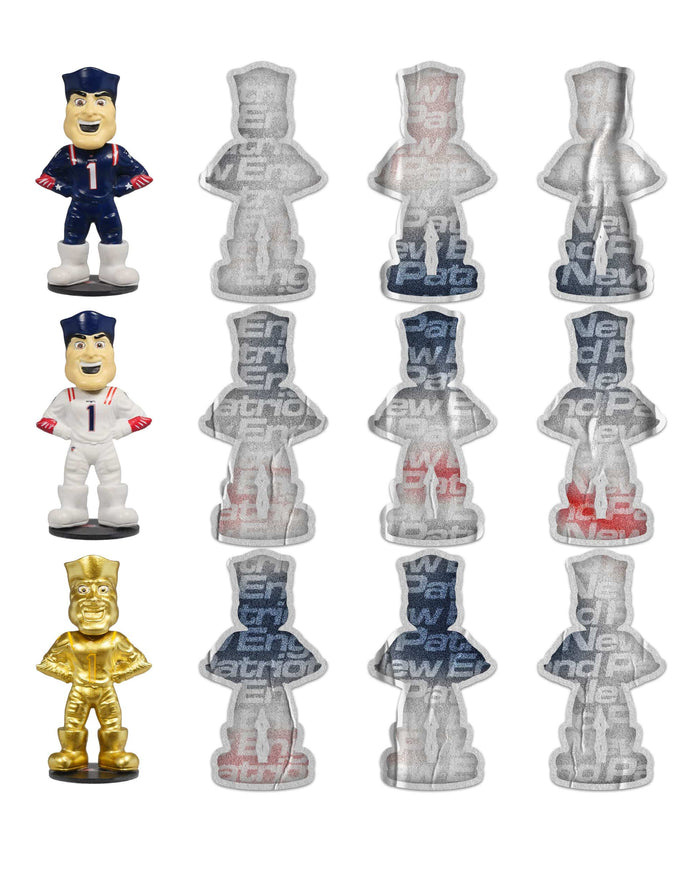 New England Patriots Mascot Bobblehead Advent Calendar FOCO - FOCO.com