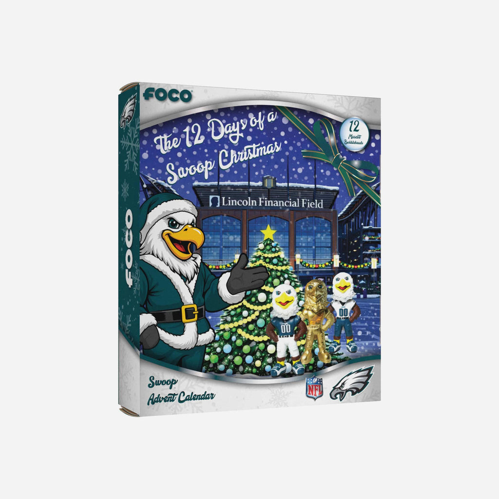Philadelphia Eagles Mascot Bobblehead Advent Calendar FOCO - FOCO.com