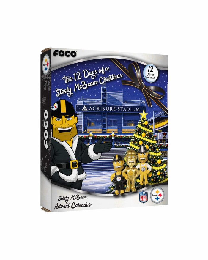 Pittsburgh Steelers Mascot Bobblehead Advent Calendar FOCO - FOCO.com