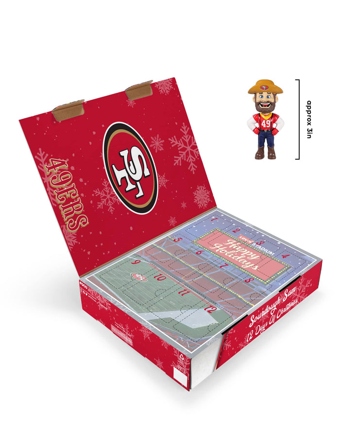 San Francisco 49ers Mascot Bobblehead Advent Calendar FOCO - FOCO.com