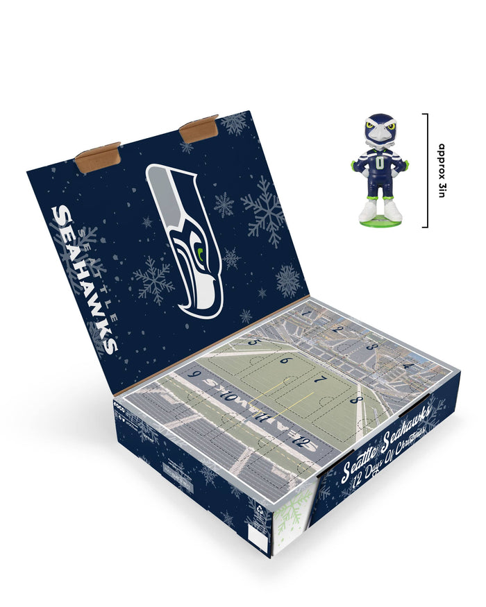 Seattle Seahawks Mascot Bobblehead Advent Calendar FOCO - FOCO.com