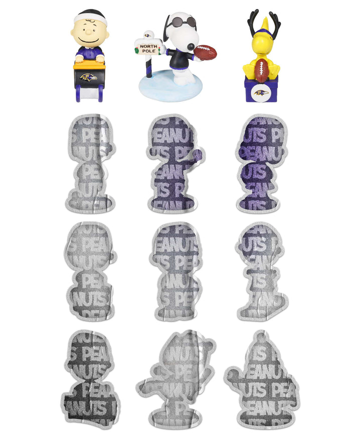 Baltimore Ravens Peanuts Bobblehead Advent Calendar FOCO - FOCO.com