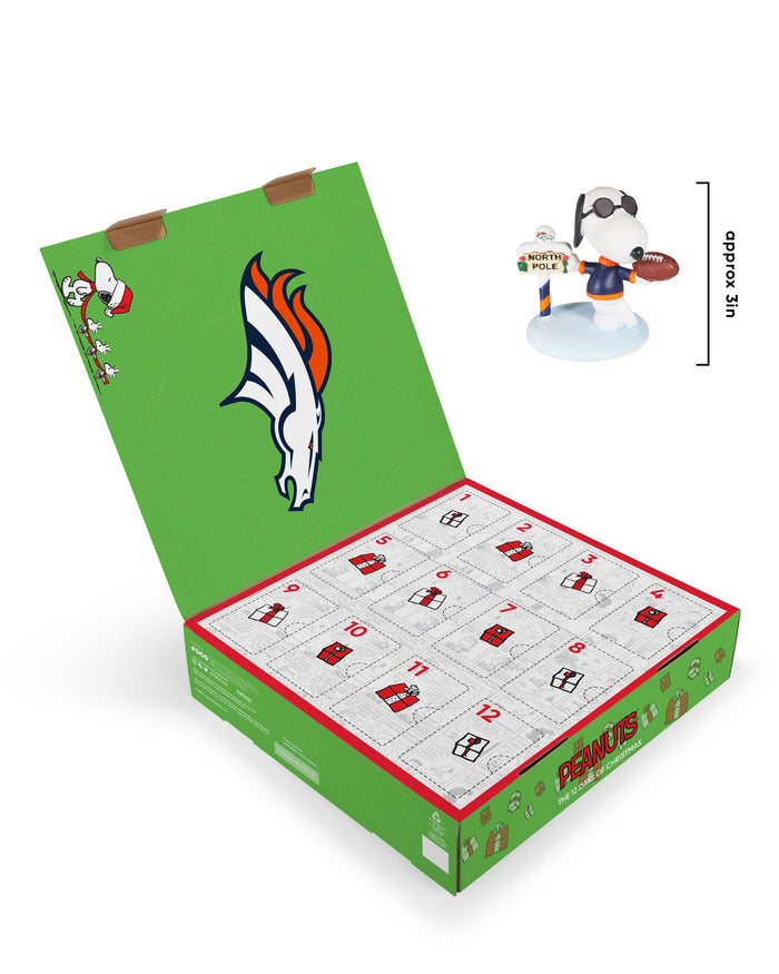 Denver Broncos Peanuts Bobblehead Advent Calendar FOCO - FOCO.com