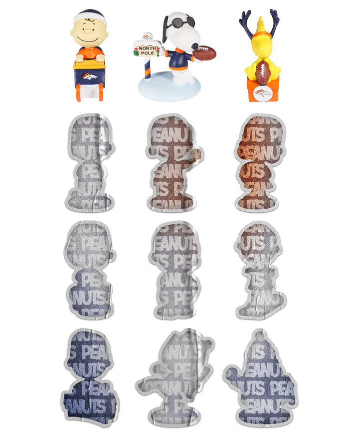 Denver Broncos Peanuts Bobblehead Advent Calendar FOCO - FOCO.com