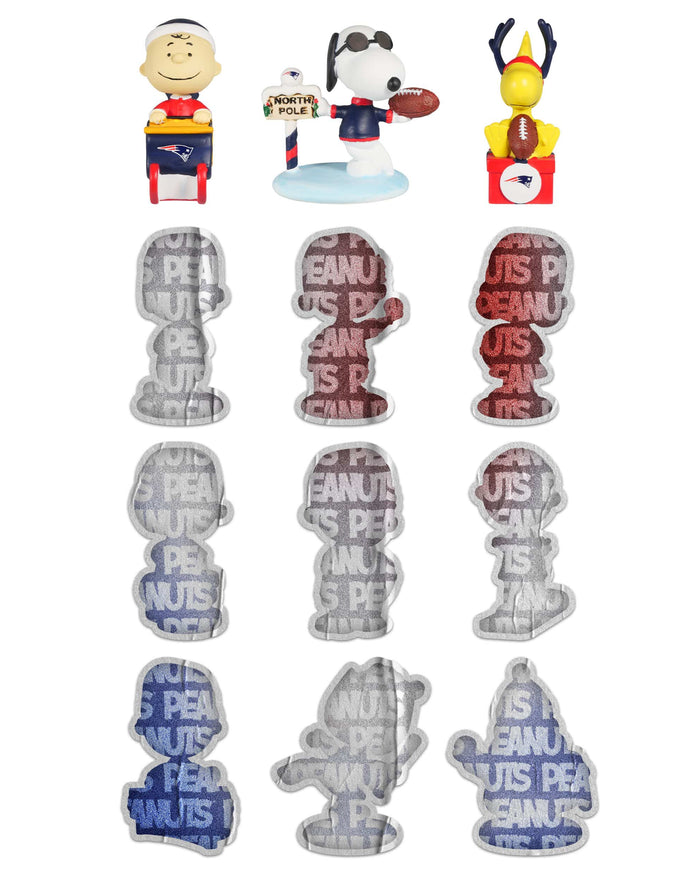 New England Patriots Peanuts Bobblehead Advent Calendar FOCO - FOCO.com