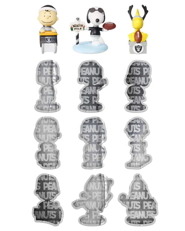 Las Vegas Raiders Peanuts Bobblehead Advent Calendar FOCO - FOCO.com