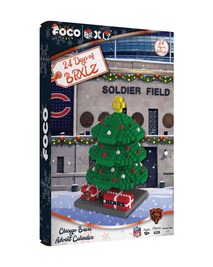 Chicago Bears BRXLZ Tree Advent Calendar FOCO - FOCO.com