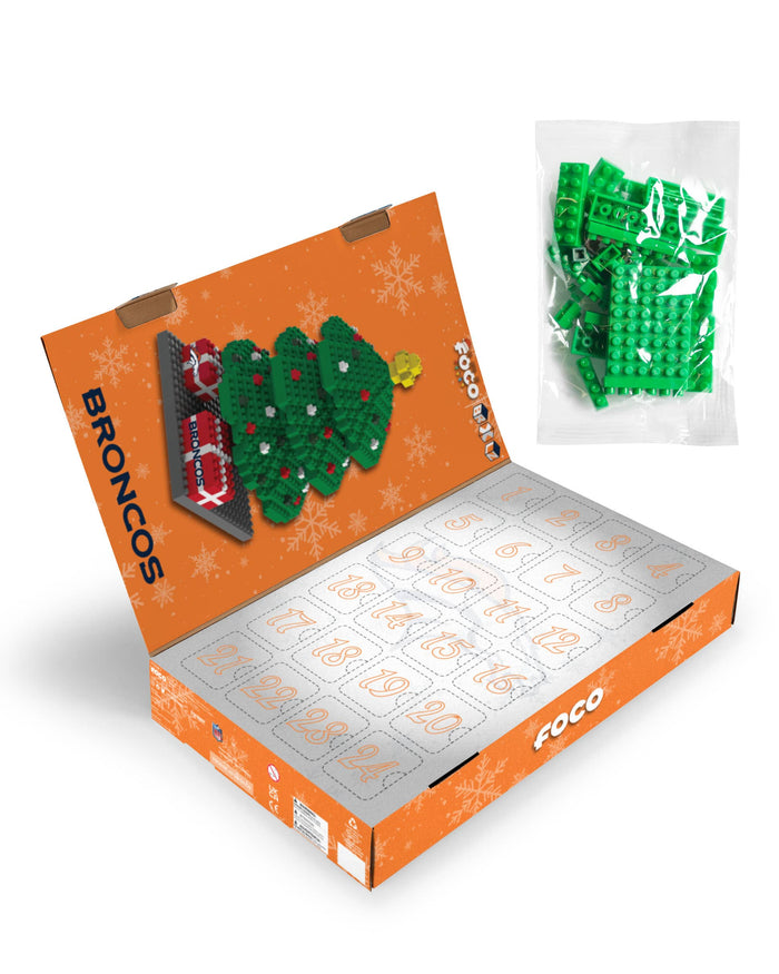 Denver Broncos BRXLZ Tree Advent Calendar FOCO - FOCO.com