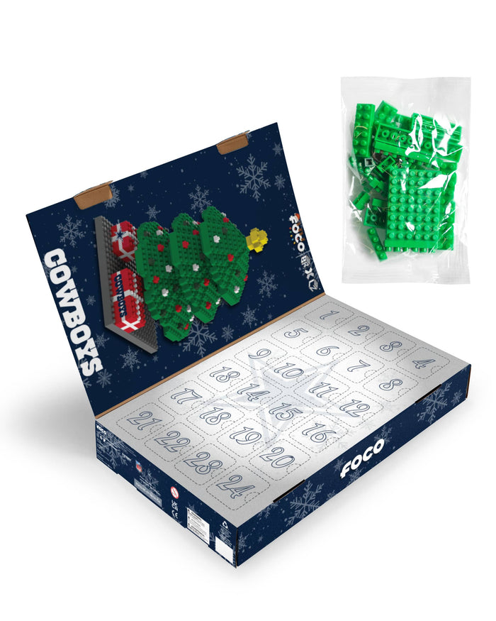 Dallas Cowboys BRXLZ Tree Advent Calendar FOCO - FOCO.com