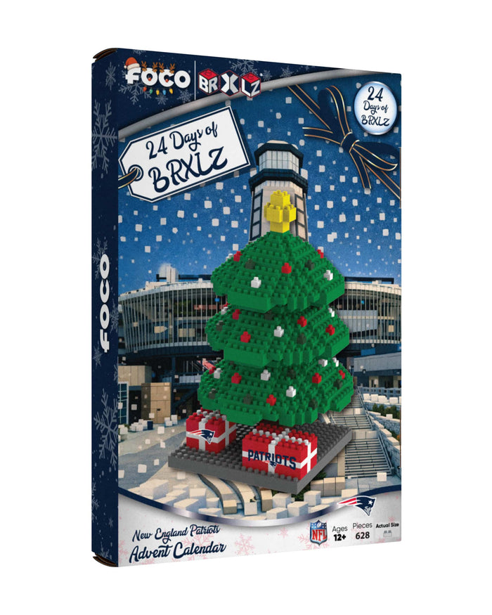 New England Patriots BRXLZ Tree Advent Calendar FOCO - FOCO.com