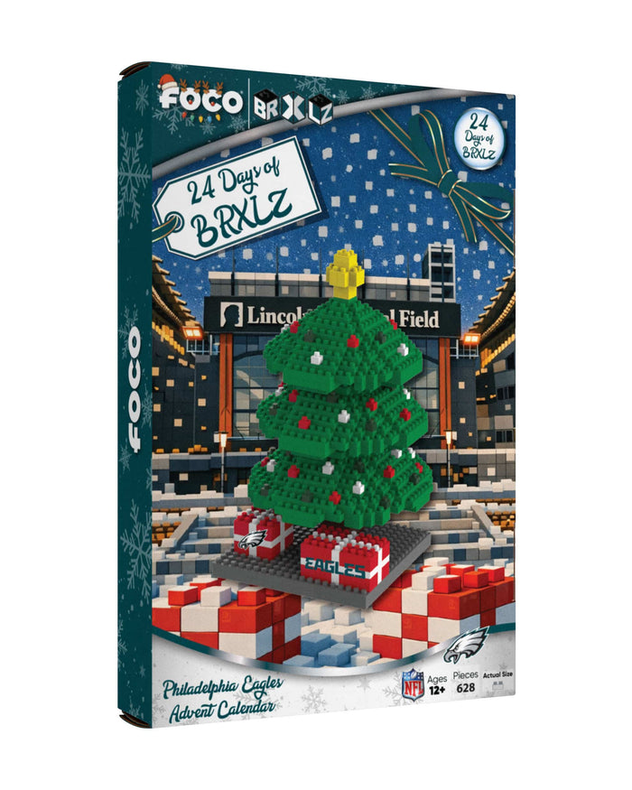Philadelphia Eagles BRXLZ Tree Advent Calendar FOCO - FOCO.com