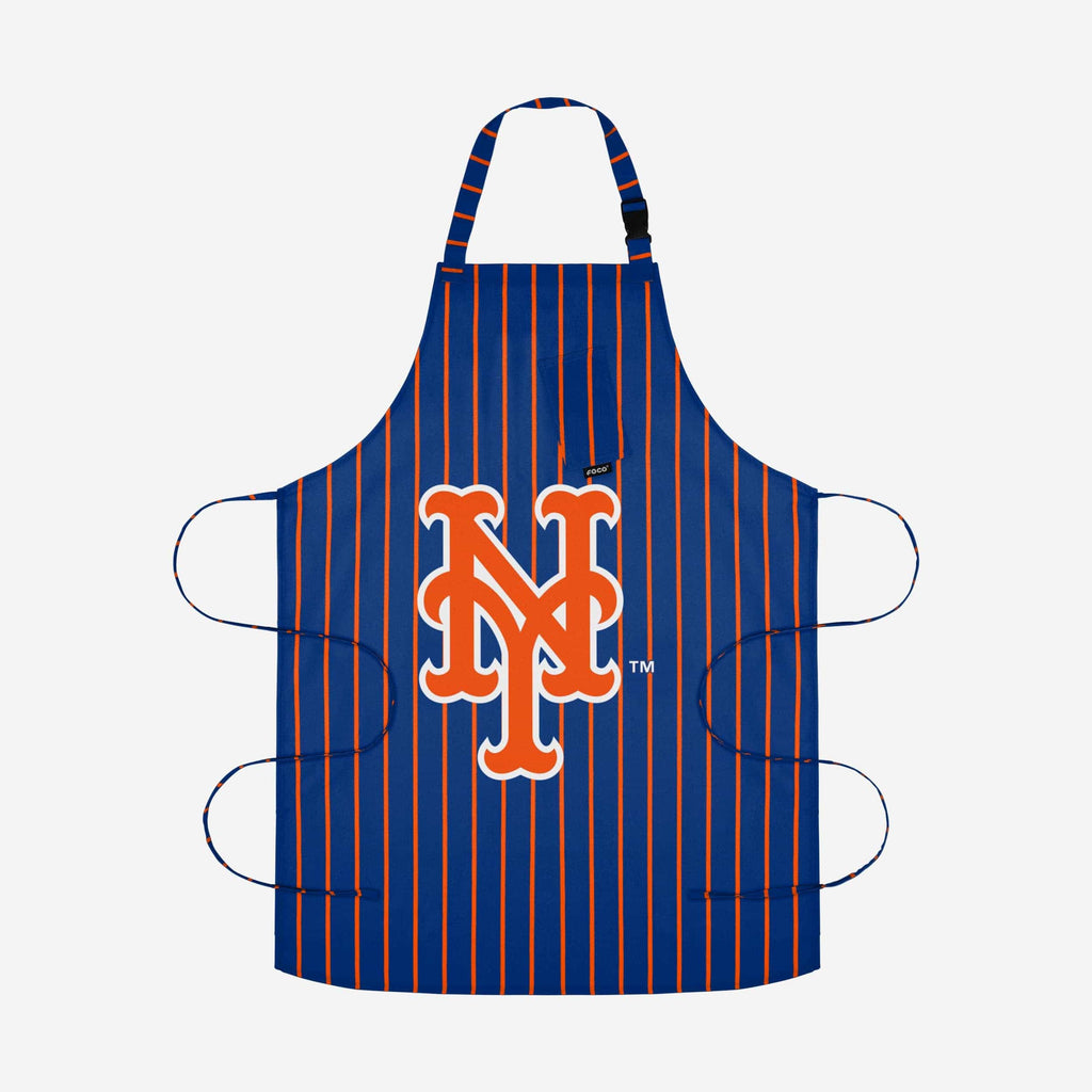 New York Mets Pinstripe Apron FOCO - FOCO.com