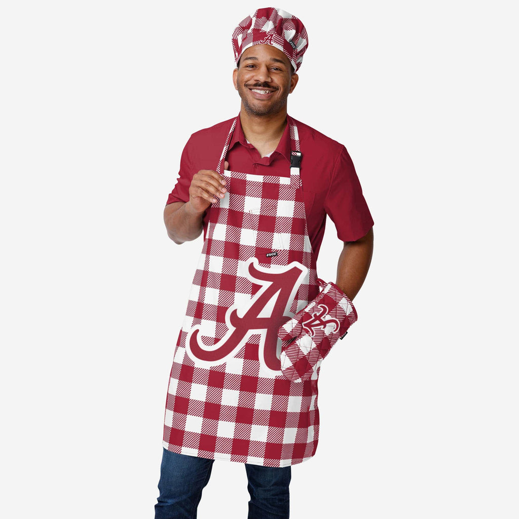 Alabama Crimson Tide Plaid Apron FOCO