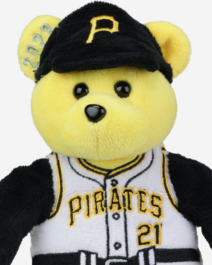 Pittsburgh Pirates 2023 Roberto Clemente Day Team Beans Commemorative Embroidered Bear FOCO - FOCO.com