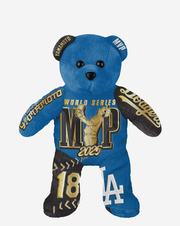 Yoshinobu Yamamoto Los Angeles Dodgers 2025 World Series Champions MVP Embroidered Player Bear FOCO - FOCO.com