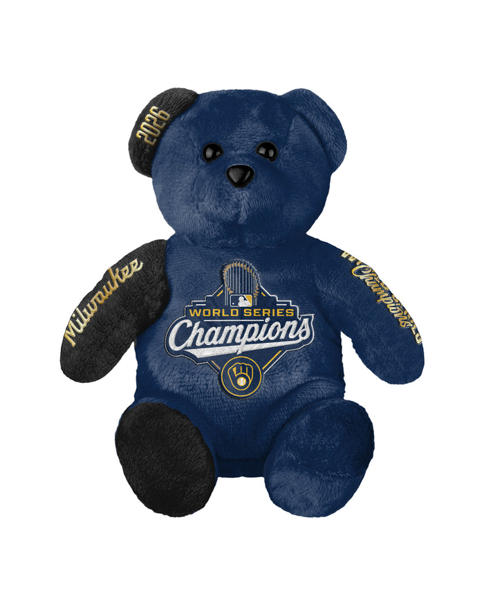 Milwaukee Brewers 2026 World Series Champions Team Embroidered Bear FOCO - FOCO.com