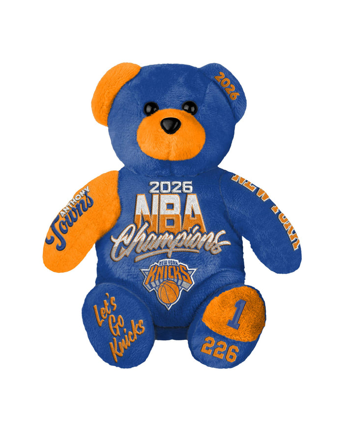 Karl-Anthony Towns New York Knicks 2026 NBA Champions Team Beans Embroidered Player Bear FOCO - FOCO.com