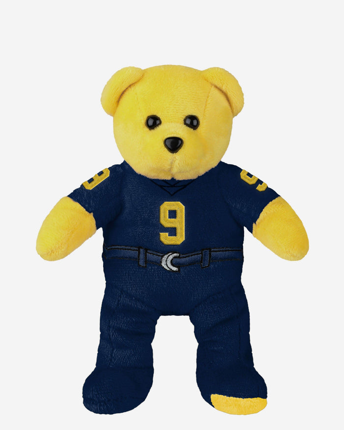 JJ McCarthy Michigan Wolverines 2023 Football National Champions Team Beans Embroidered Player Bear FOCO - FOCO.com