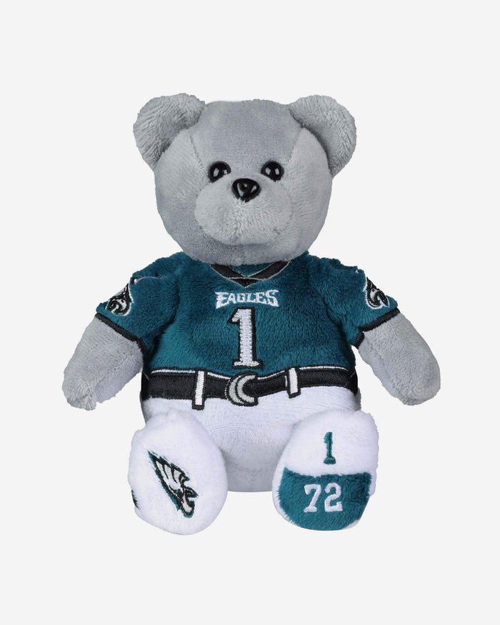 Jalen Hurts Philadelphia Eagles Team Beans Embroidered Player Bear FOCO - FOCO.com