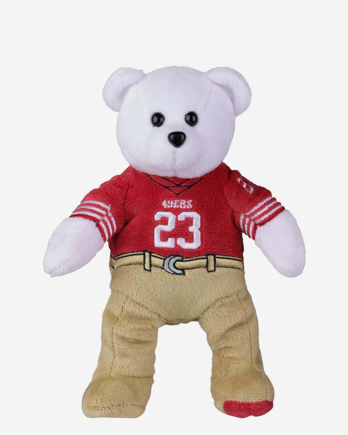Christian McCaffrey San Francisco 49ers Team Beans Embroidered Player Bear FOCO - FOCO.com