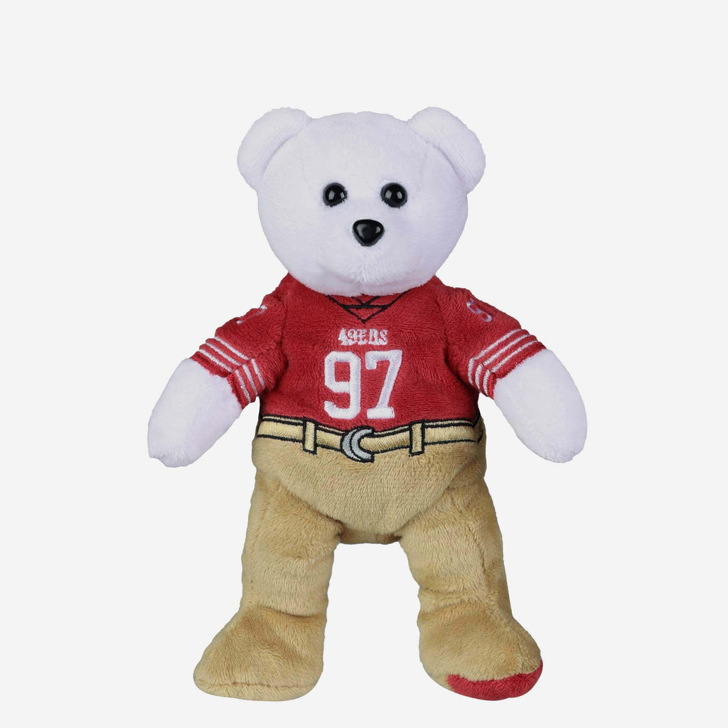 Nick Bosa San Francisco 49ers Team Beans Embroidered Player Bear FOCO - FOCO.com