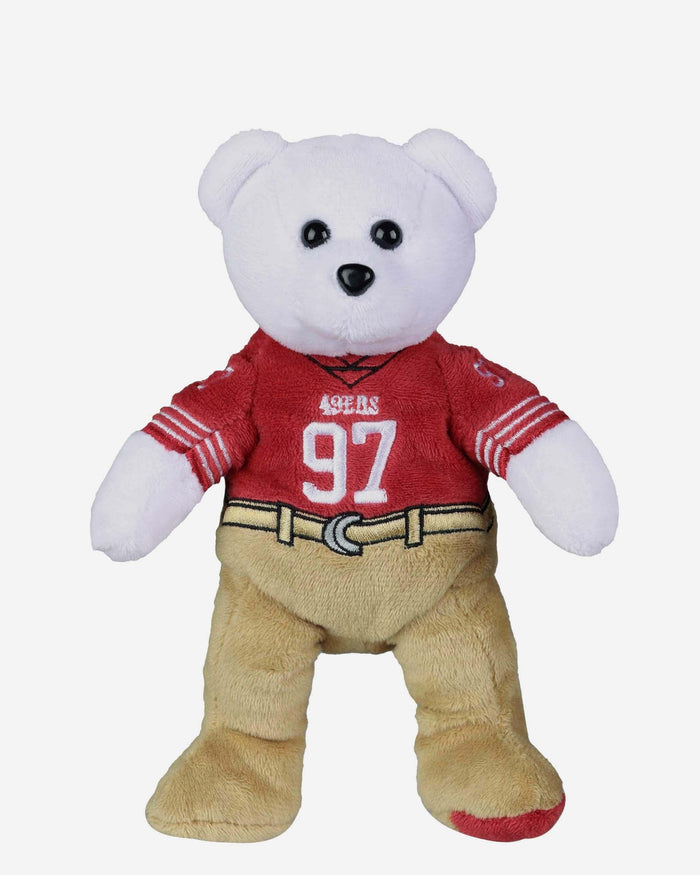 Nick Bosa San Francisco 49ers Team Beans Embroidered Player Bear FOCO - FOCO.com