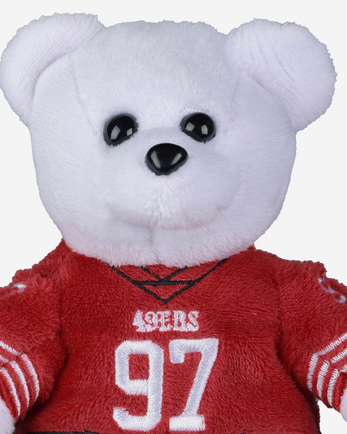 Nick Bosa San Francisco 49ers Team Beans Embroidered Player Bear FOCO - FOCO.com