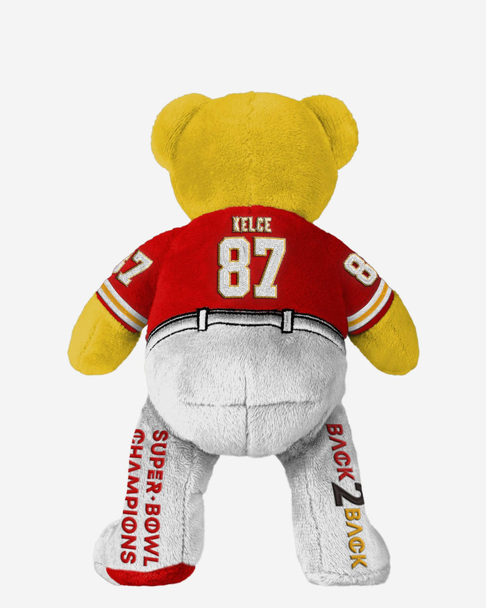 Travis Kelce Kansas City Chiefs Super Bowl LVIII Champions Team Beans Embroidered Player Bear FOCO - FOCO.com