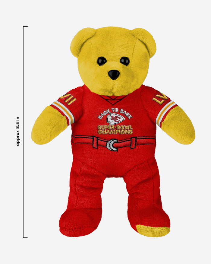 Kansas City Chiefs Super Bowl LVIII Champions Team Beans Embroidered Bear FOCO - FOCO.com