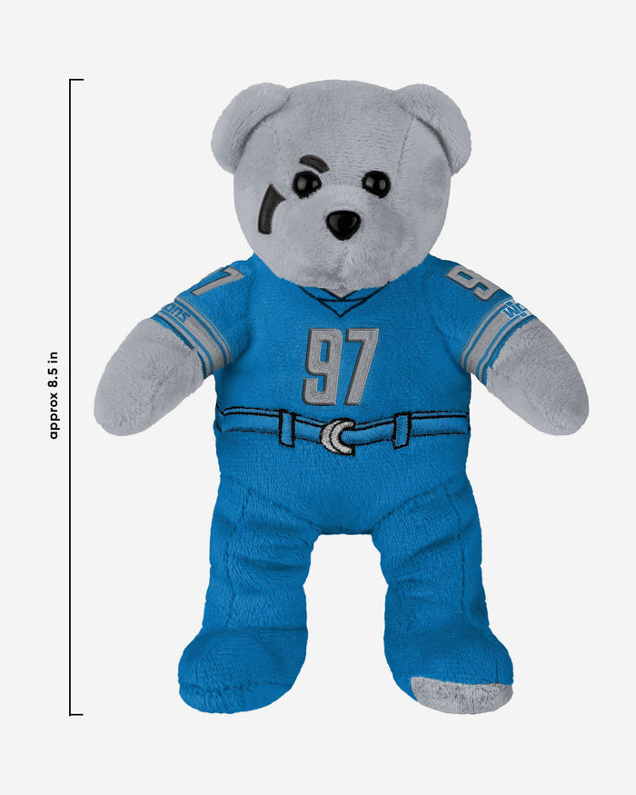Aidan Hutchinson Detroit Lions Team Beans Embroidered Player Bear FOCO - FOCO.com