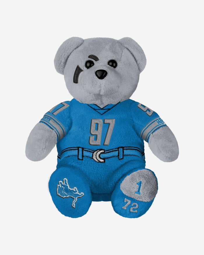 Aidan Hutchinson Detroit Lions Team Beans Embroidered Player Bear FOCO - FOCO.com
