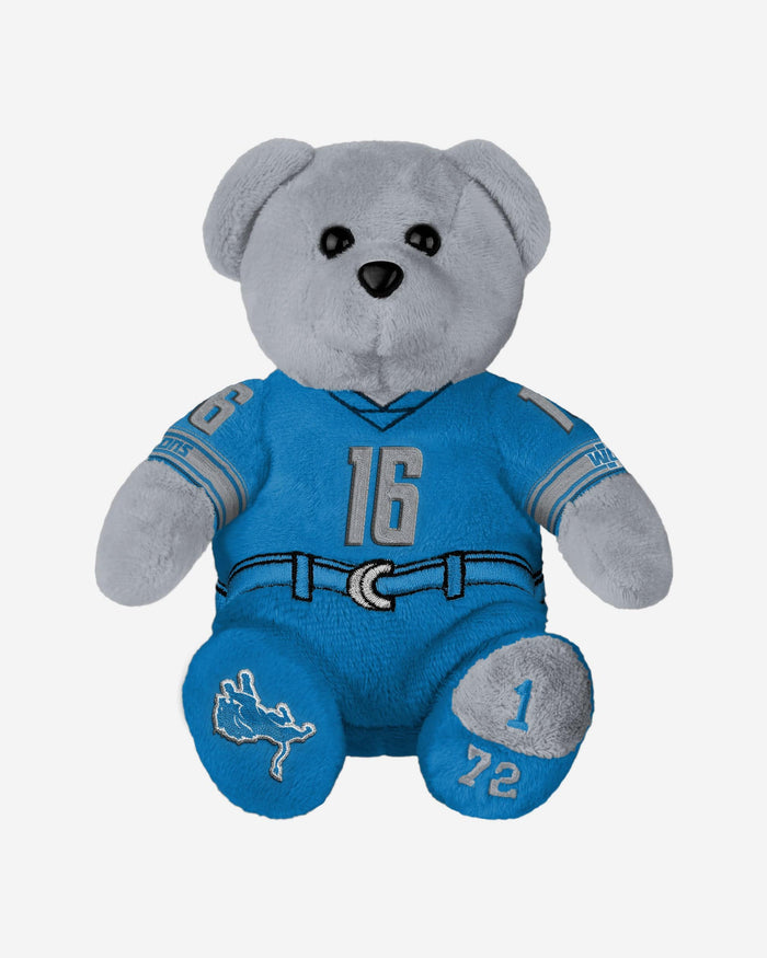 Jared Goff Detroit Lions Team Beans Embroidered Player Bear FOCO - FOCO.com