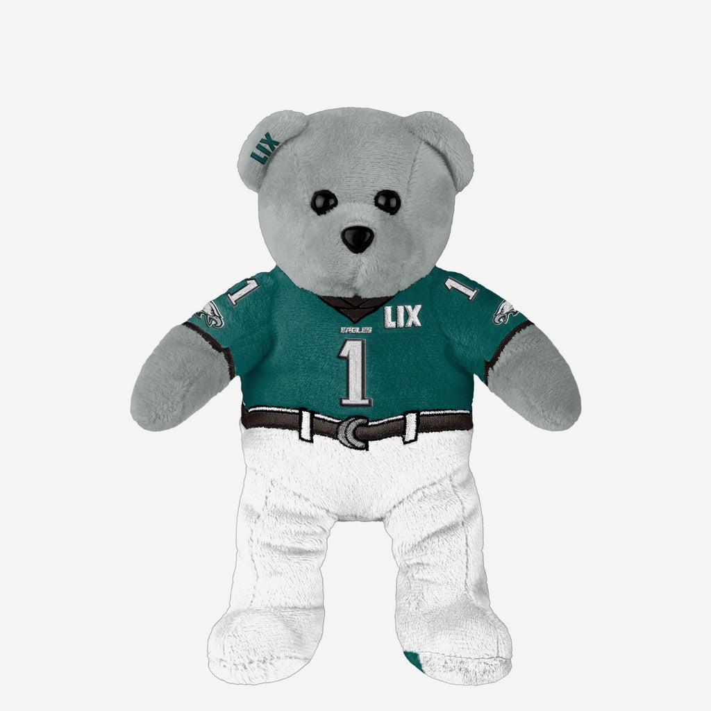 Jalen Hurts Philadelphia Eagles Super Bowl LIX Bound Team Beans Embroidered Player Bear FOCO - FOCO.com