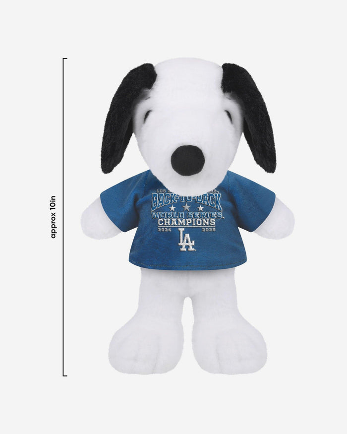 Los Angeles Dodgers 2025 Back To Back World Series Champions Plush Jersey Snoopy FOCO - FOCO.com