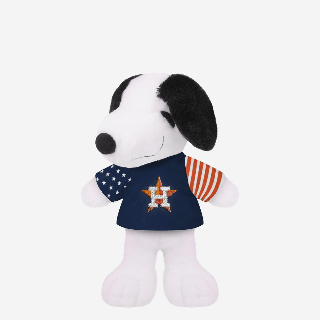 Houston Astros USA Flag Snoopy Peanuts Team Jersey Plush FOCO - FOCO.com