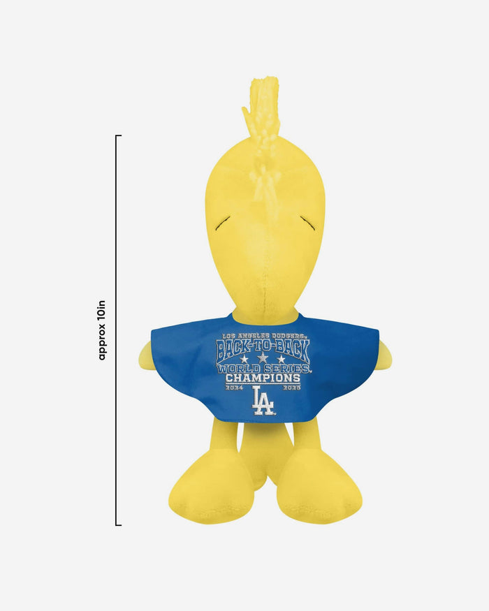 Los Angeles Dodgers 2025 Back To Back World Series Champions Plush Jersey Woodstock FOCO - FOCO.com