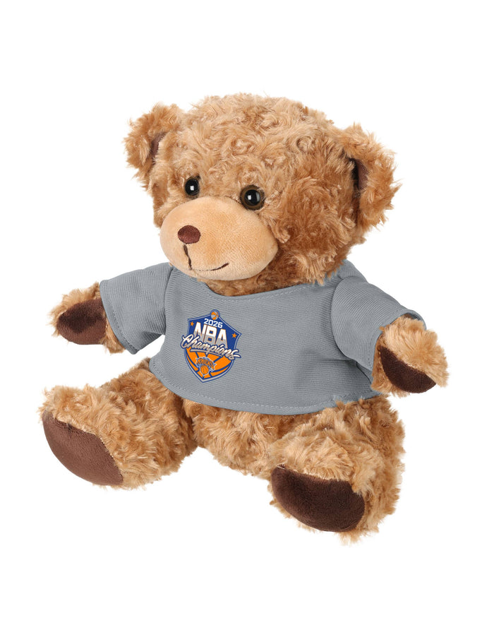 New York Knicks 2026 NBA Champions Seated Shirt Bear FOCO - FOCO.com