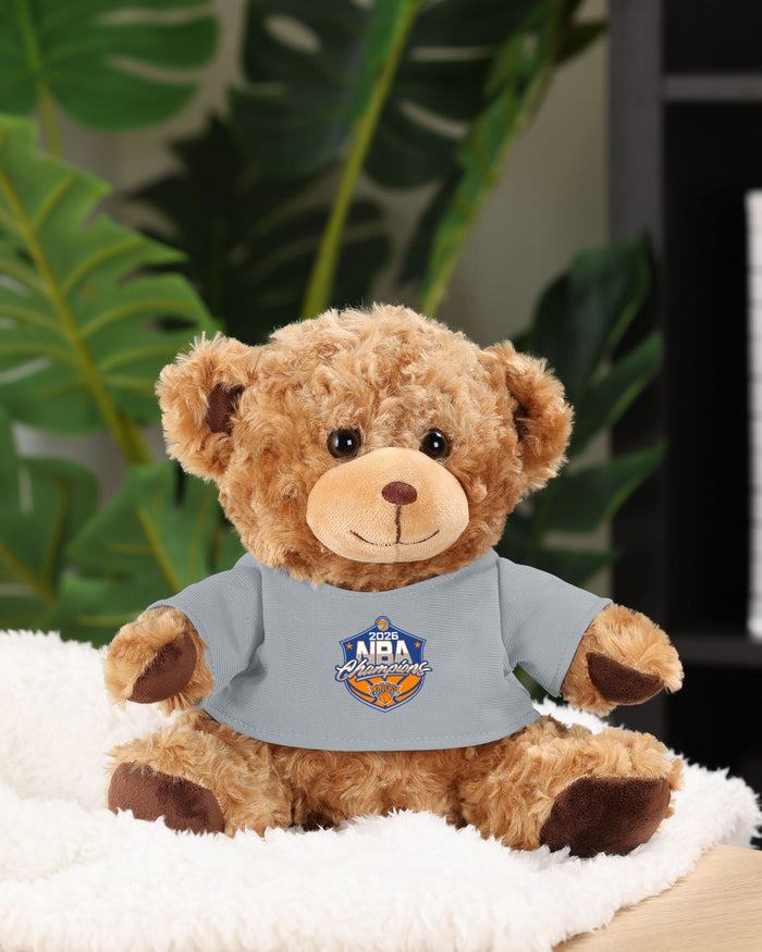 New York Knicks 2026 NBA Champions Seated Shirt Bear FOCO - FOCO.com