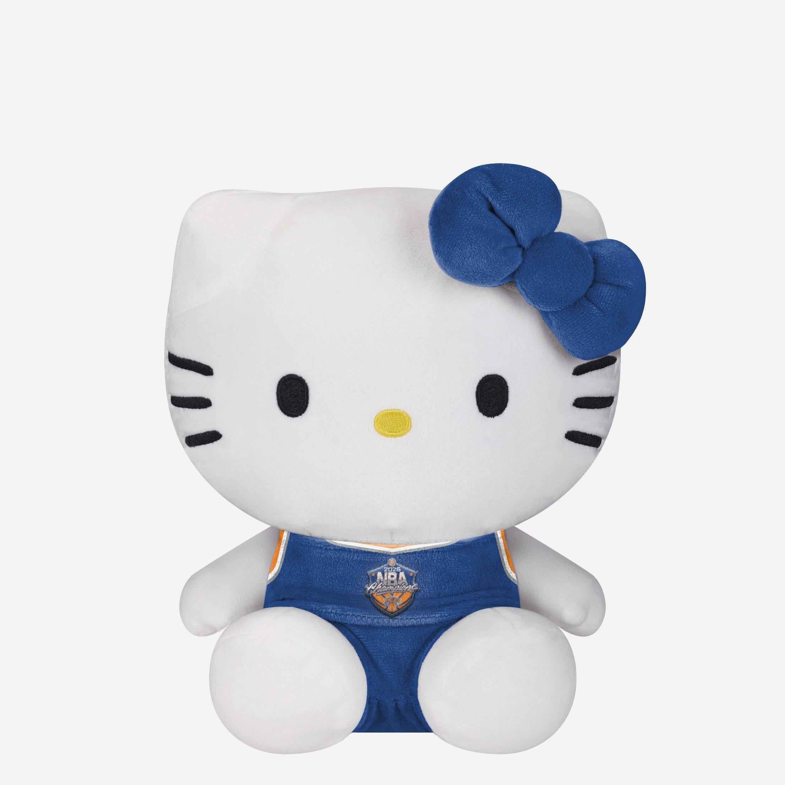 New York Knicks 2026 NBA Champions Team Color Bow Plush Seated