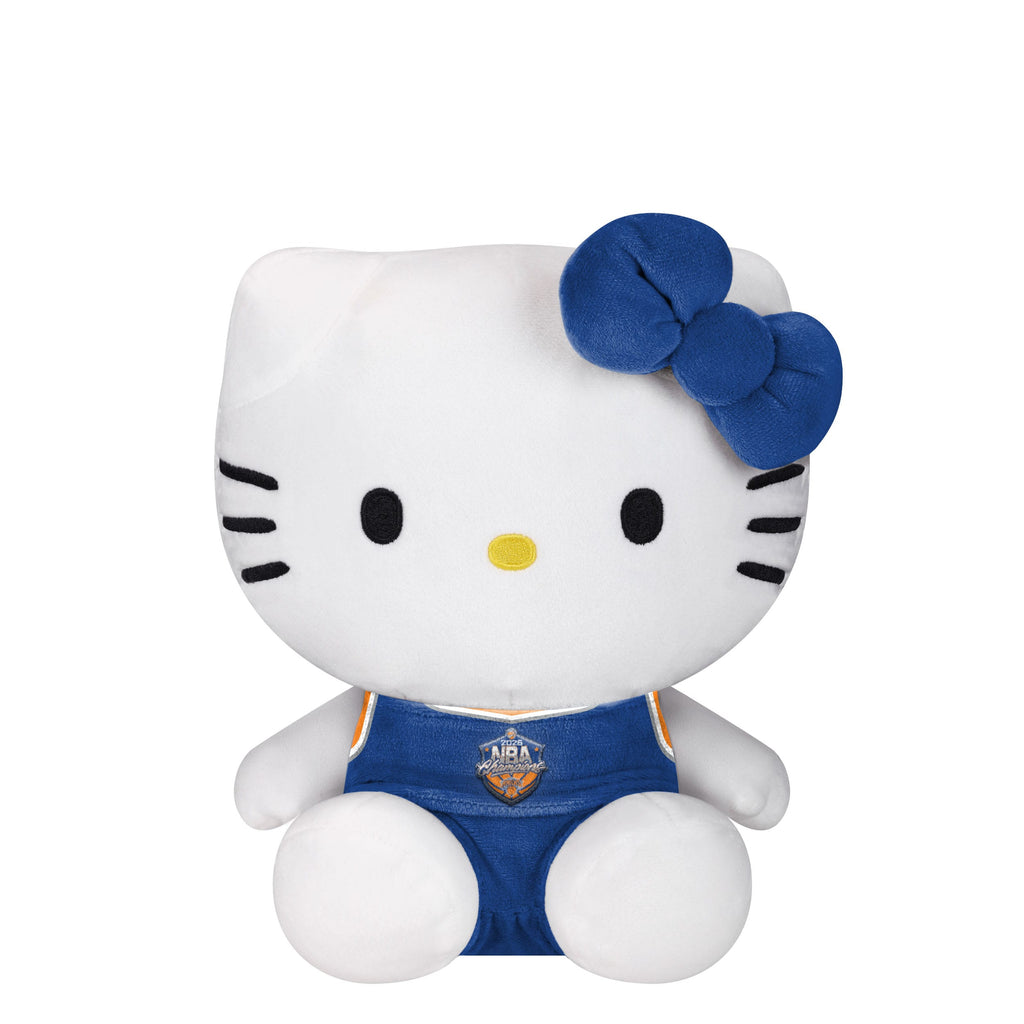 New York Knicks 2026 NBA Champions Team Color Bow Plush Seated Hello Kitty® FOCO - FOCO.com