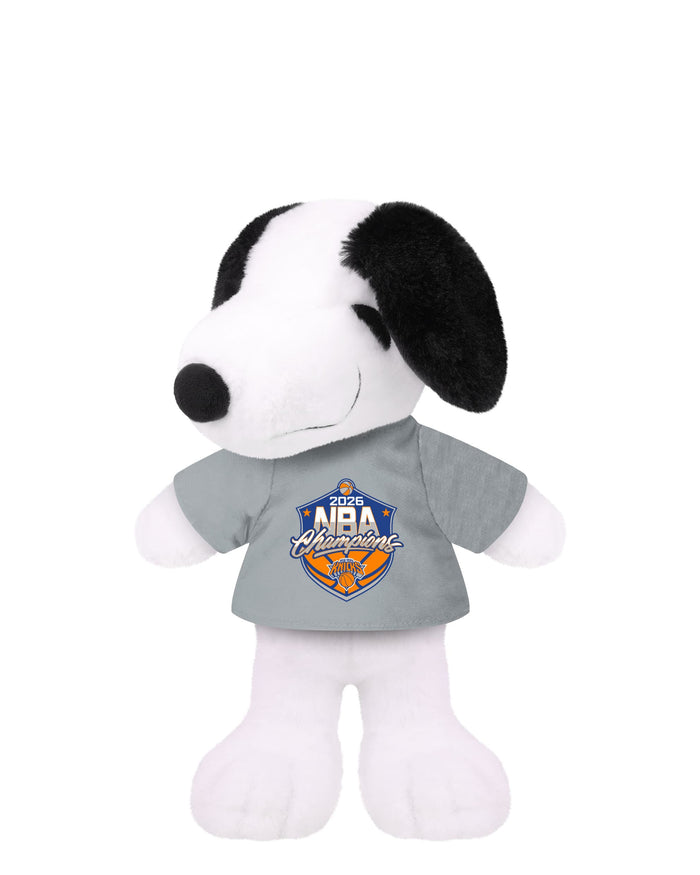 New York Knicks 2026 NBA Champions Snoopy Peanuts Team Logo Plush FOCO - FOCO.com