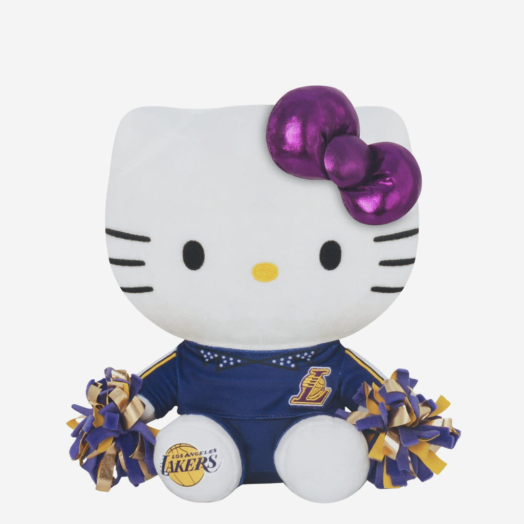 Los Angeles Lakers Metallic Bow Hello Kitty® Cheerleader Plush FOCO - FOCO.com