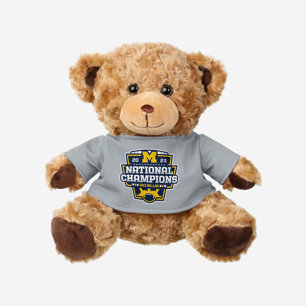 Michigan Wolverines 2023 Football National Champions Seated Shirt Bear FOCO - FOCO.com