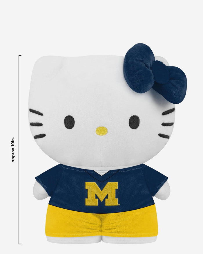 Michigan Wolverines Team Color Bow Hello Kitty® Jersey Plush FOCO - FOCO.com