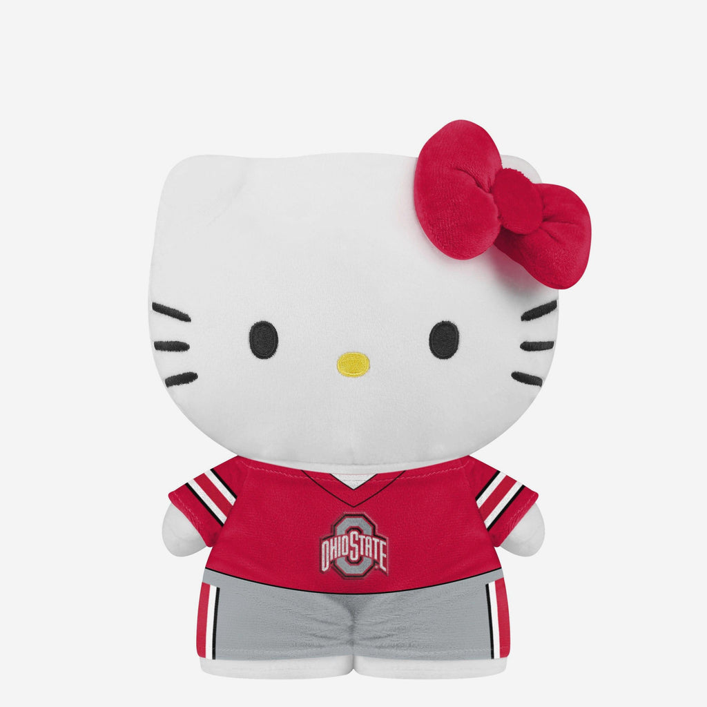 Ohio State Buckeyes Team Color Bow Hello Kitty® Jersey Plush FOCO - FOCO.com