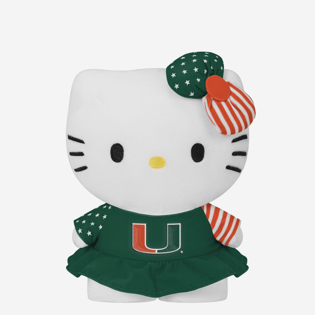 Miami Hurricanes USA Bow Hello Kitty® Americana Plush FOCO - FOCO.com