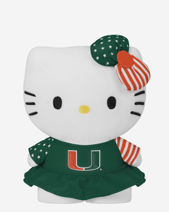 Miami Hurricanes USA Bow Hello Kitty® Americana Plush FOCO - FOCO.com