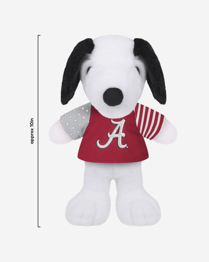 Alabama Crimson Tide USA Flag Snoopy Peanuts Team Jersey Plush FOCO - FOCO.com
